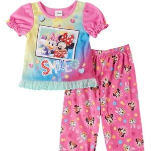 Disney Minnie and Daisy Cute Short Sleeve Pajama